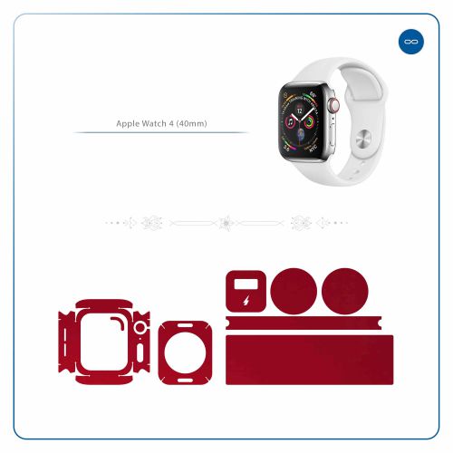 Apple_Watch 4 (40mm)_Matte_Warm_Red_2